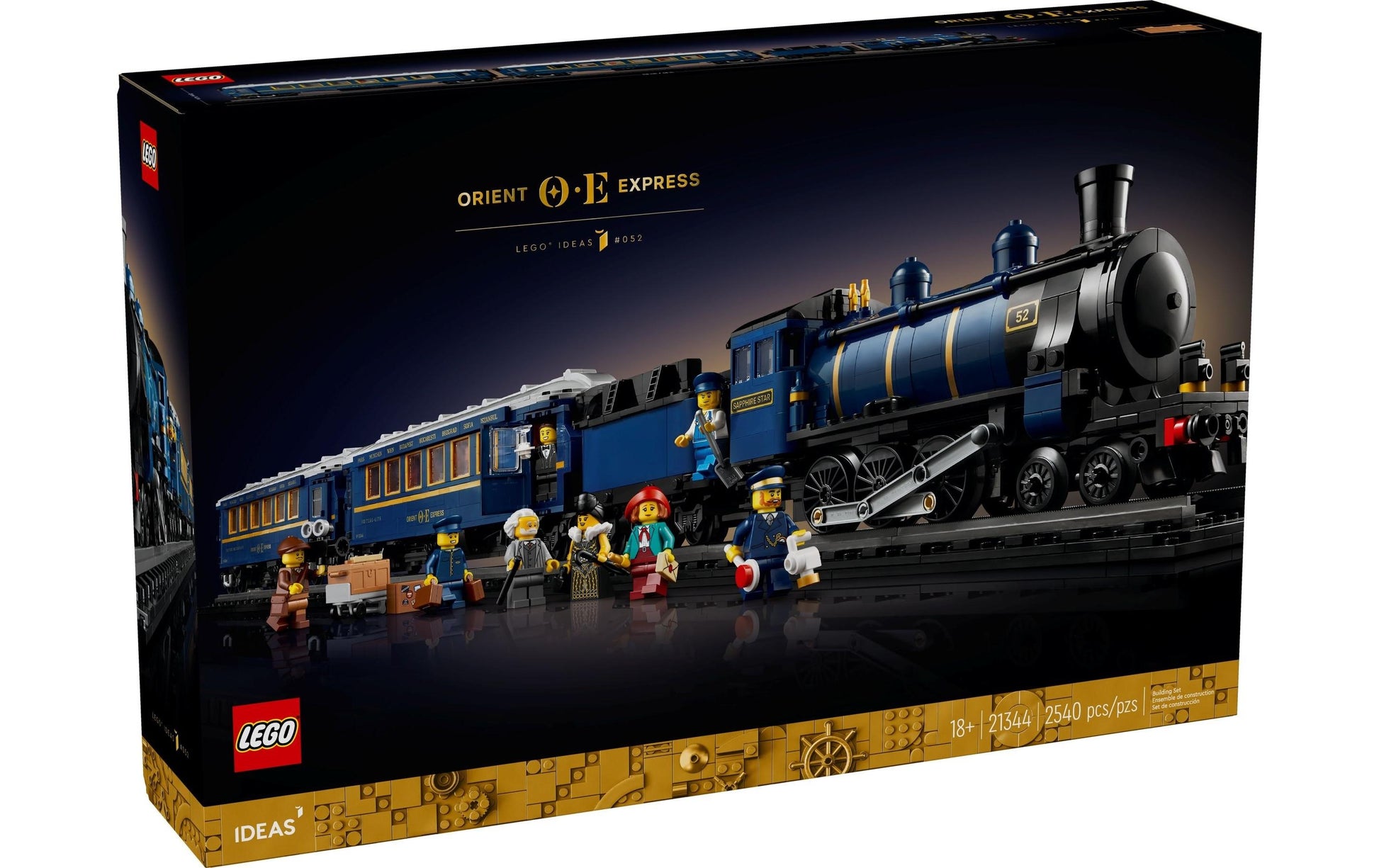 LEGO Ideas Der Orientexpress LEGO-Set – 2540-teilig – 8 × 12 × 116 cm – ab 18 J.