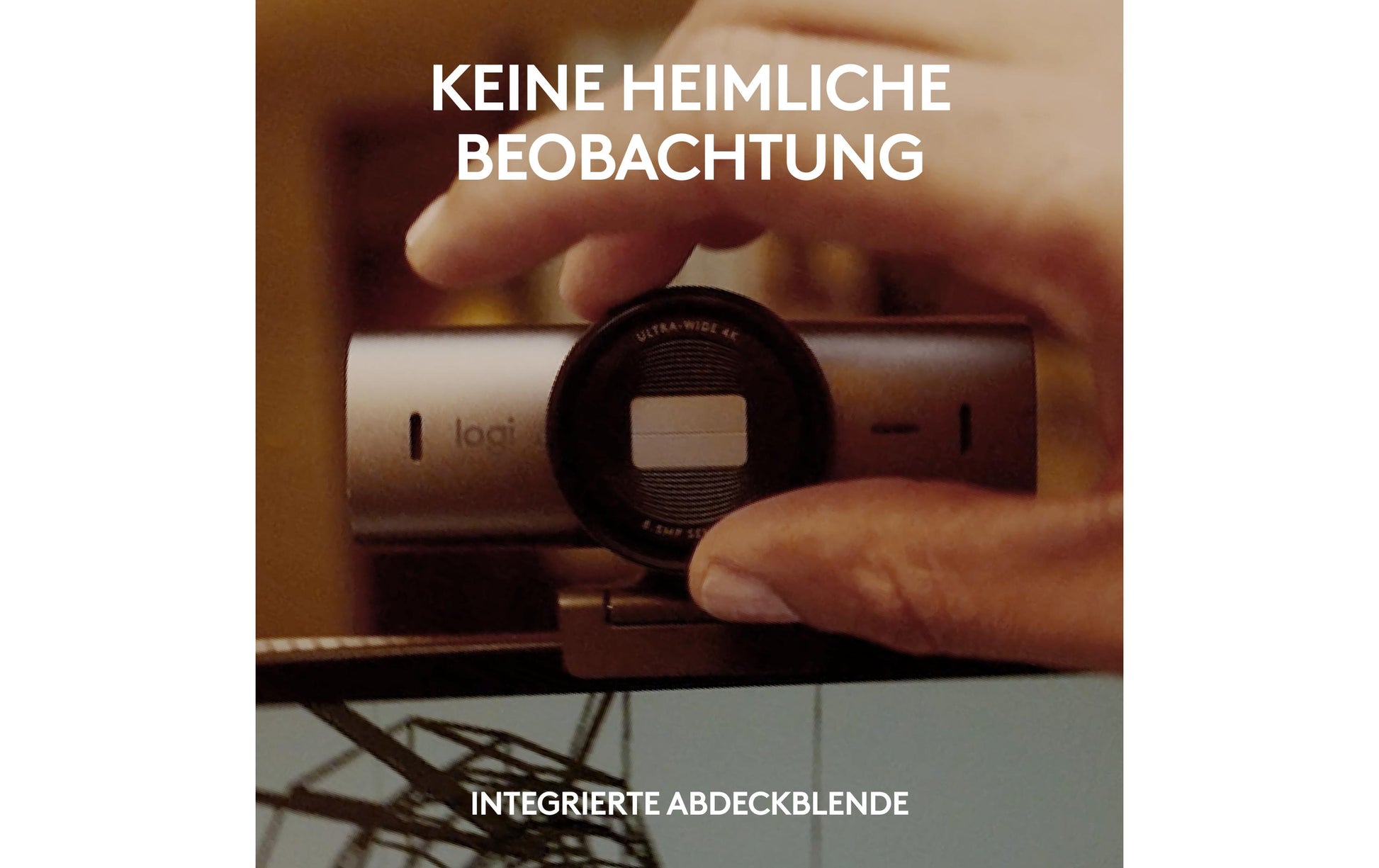 Logitech MX Brio Webcam – 4K Ultra HD, 30 fps, Autofokus, USB 3.0, Sichtschutz – Grau