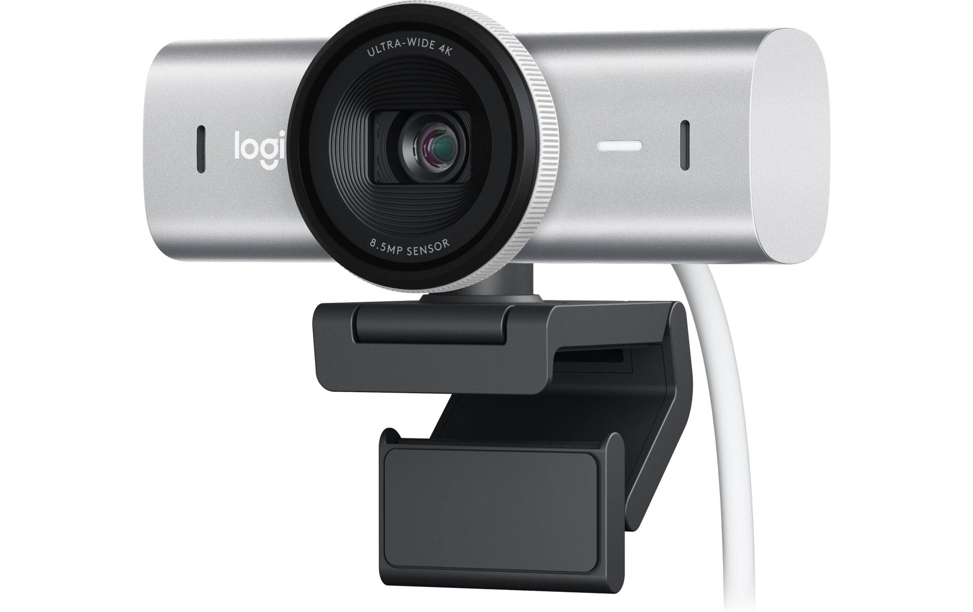 Logitech MX Brio Webcam – 4K Ultra HD, 30 fps, Autofokus, USB 3.0, Sichtschutz – Grau