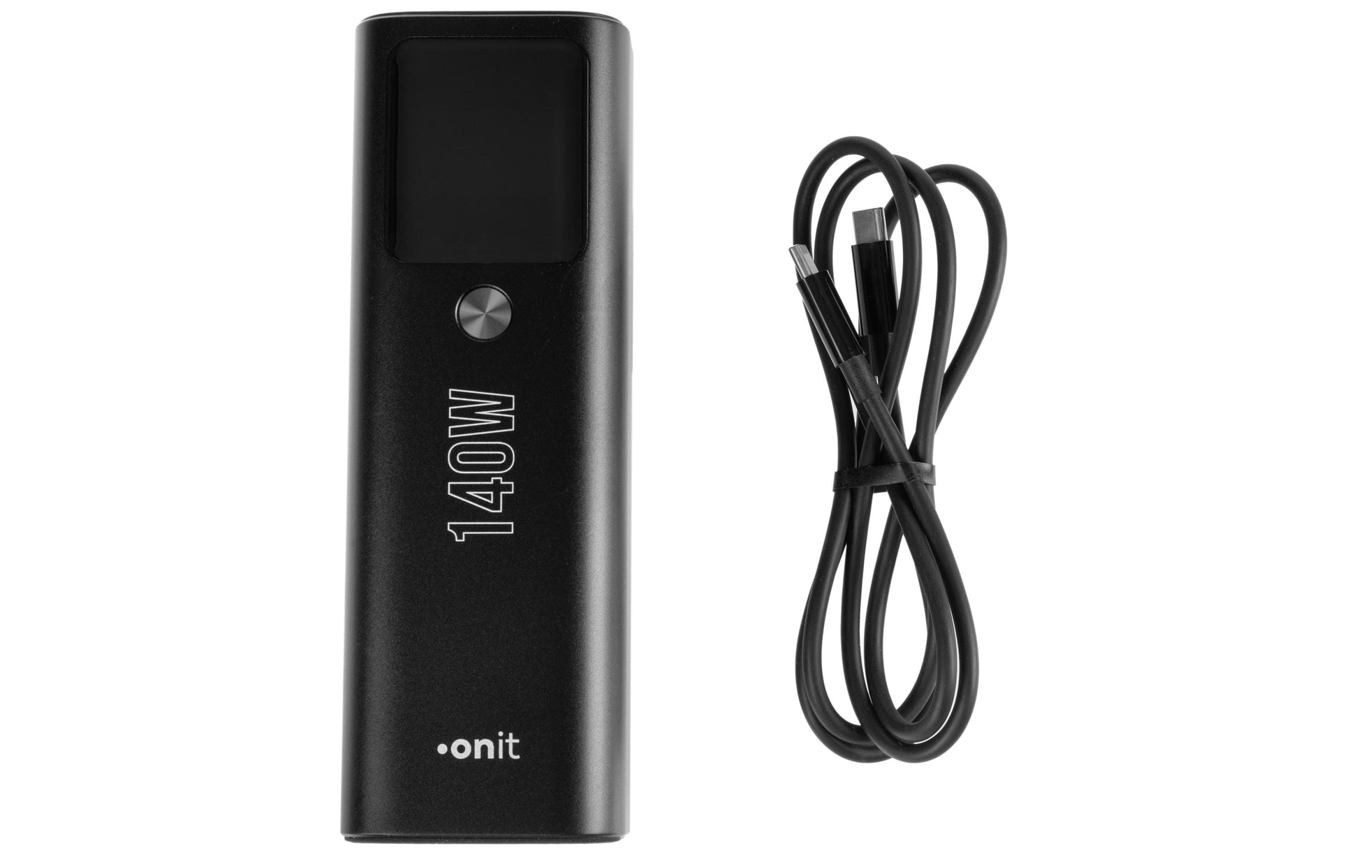 Onit Powerbank 27'600 mAh – 140 W PD, 2× USB-C, 1× USB-A, Anthrazit