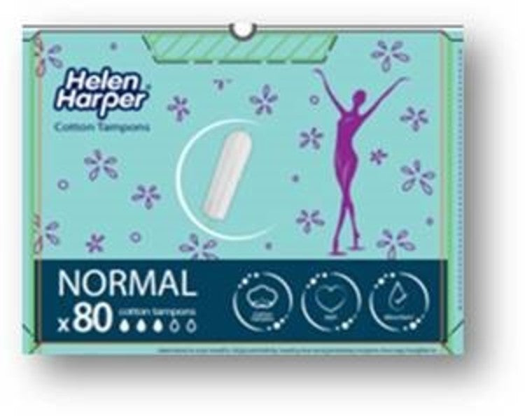 Hh soft and dry Helen Harper Tampons Normal – Bio-Baumwolle – 80 Stk