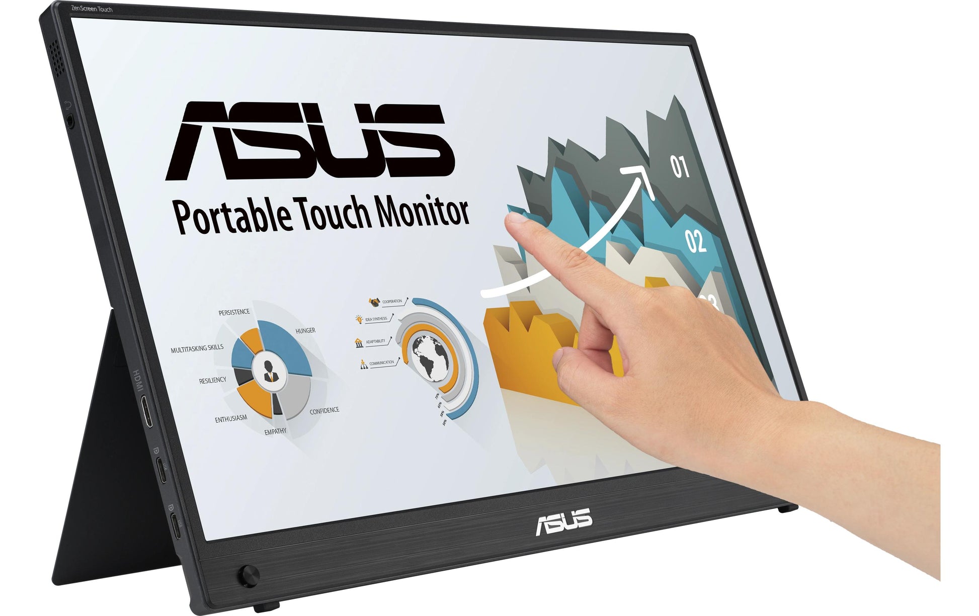 ASUS ZenScreen MB16AHT (90LM0890-B01170) – 15,6" Touch, 1920 × 1080 (Full HD), IPS