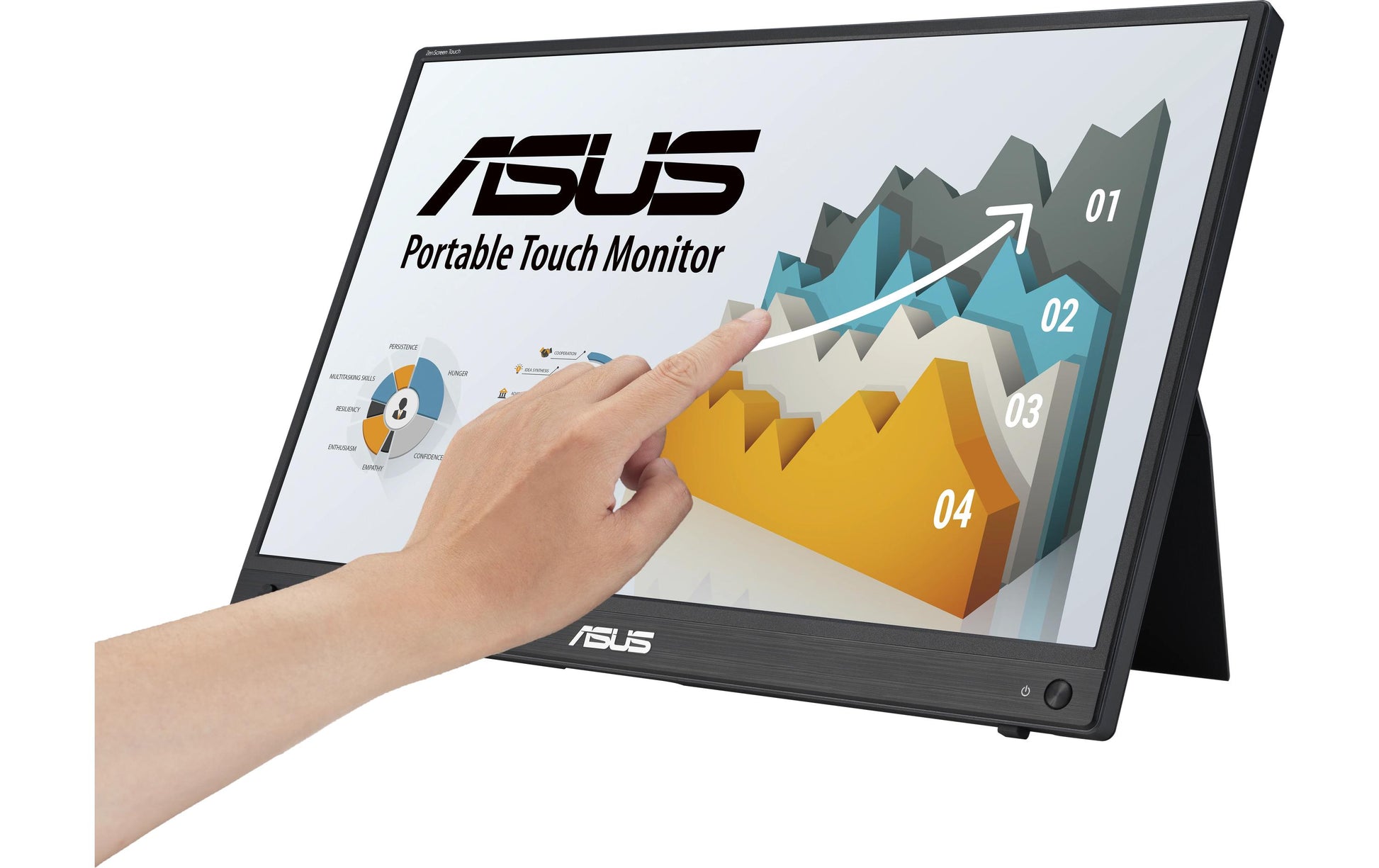ASUS ZenScreen MB16AHT (90LM0890-B01170) – 15,6" Touch, 1920 × 1080 (Full HD), IPS