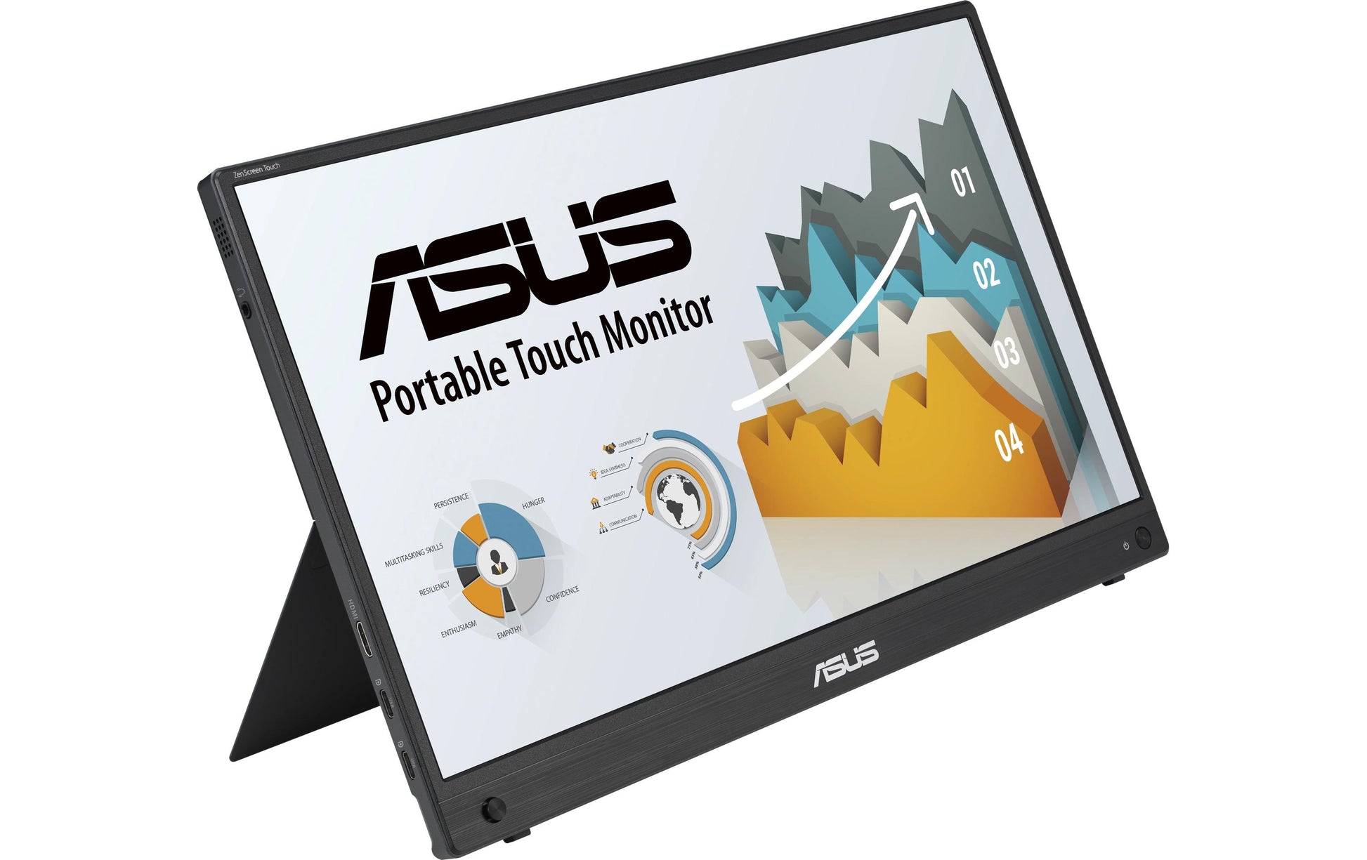 ASUS ZenScreen MB16AHT (90LM0890-B01170) – 15,6" Touch, 1920 × 1080 (Full HD), IPS