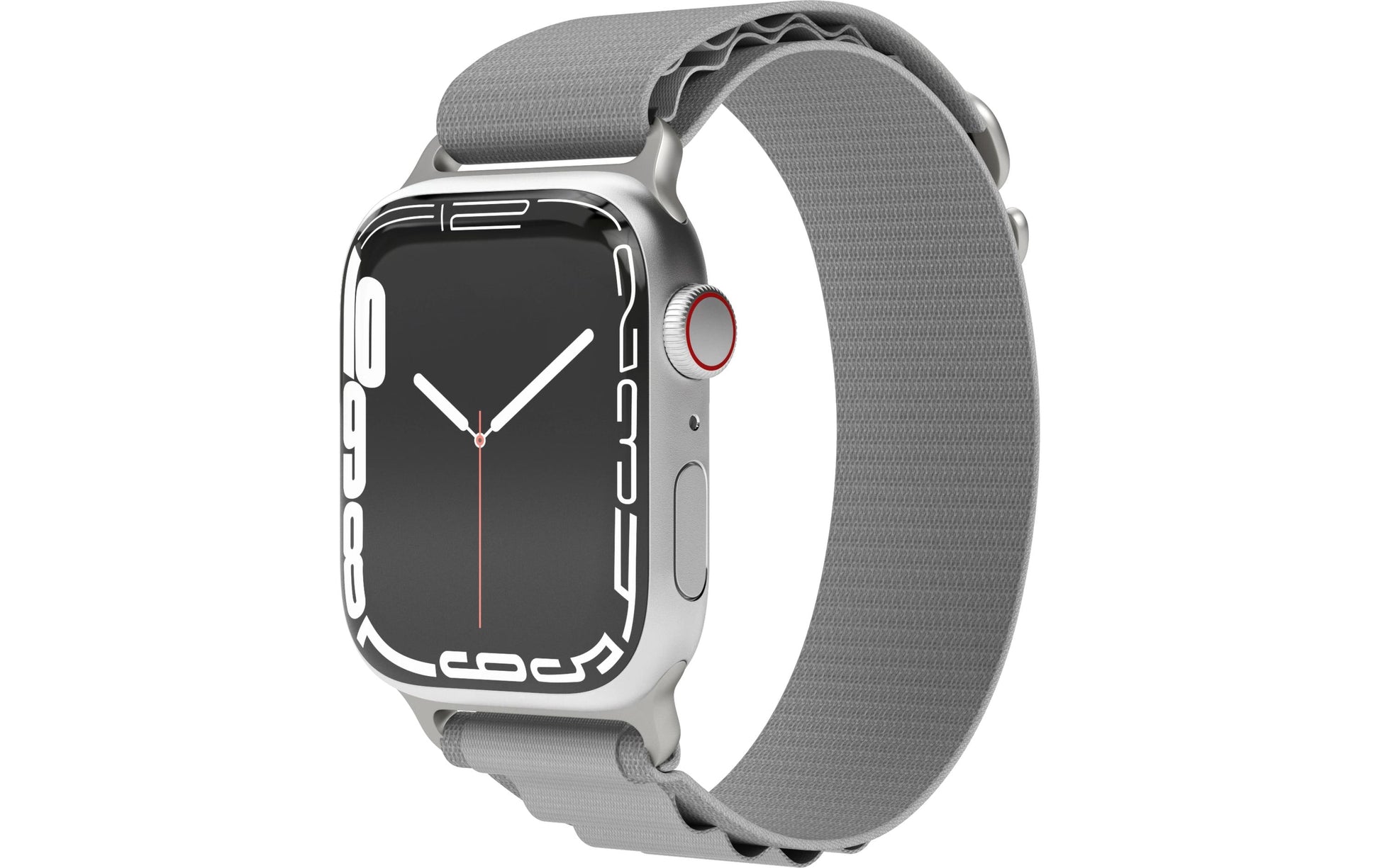 Vonmählen Action Loop Case 2 – Armband – für Apple Watch (diverse Grössen), Hellgrau, Nylon