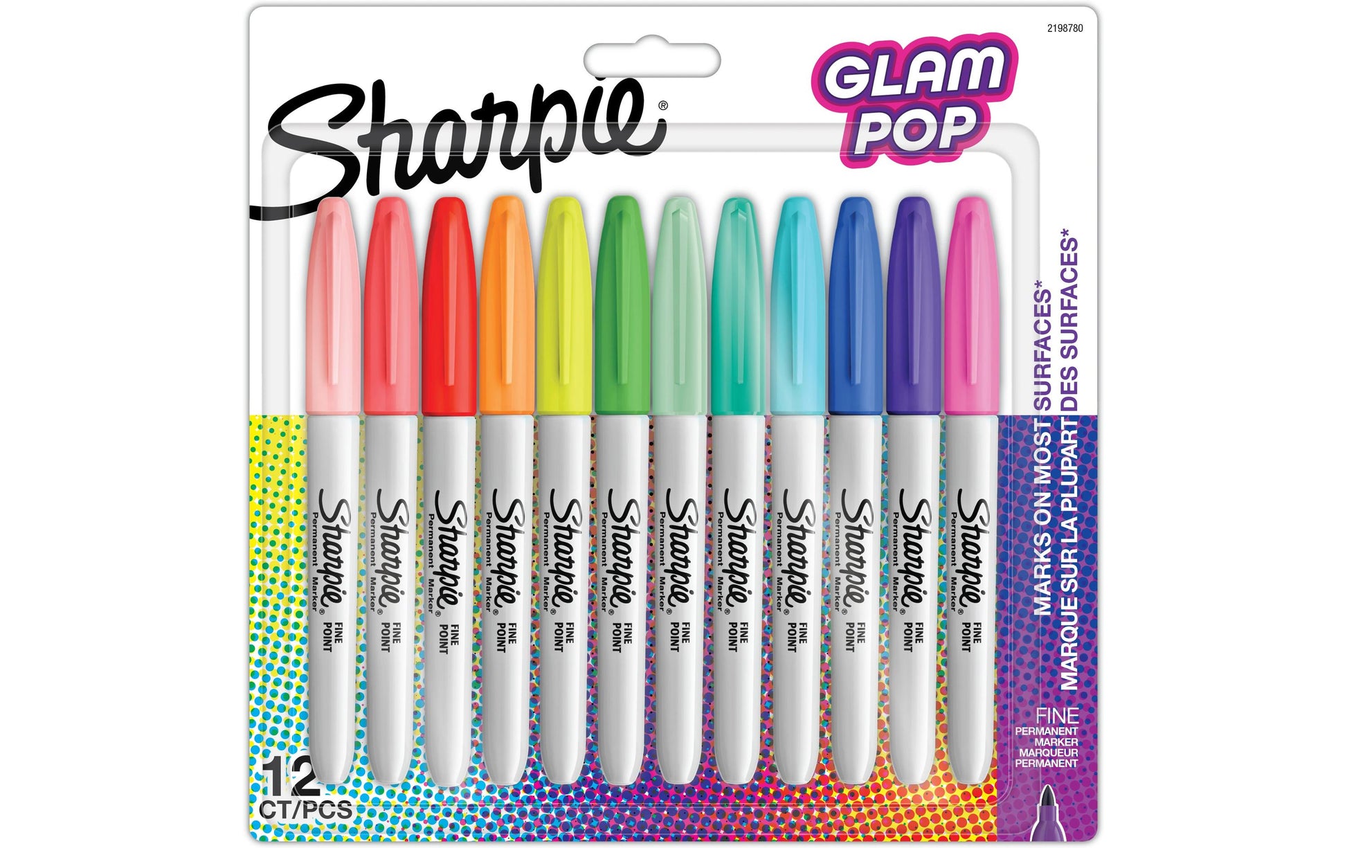 Sharpie S-Note Permanentmarker – Feine Spitze 1 mm – Glam Pop – 12er-Pack
