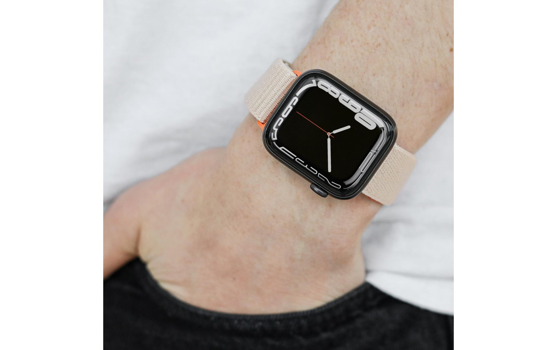 Vonmählen Fitness Loop – Nylon, Creme – für Apple Watch 40/41/42 mm