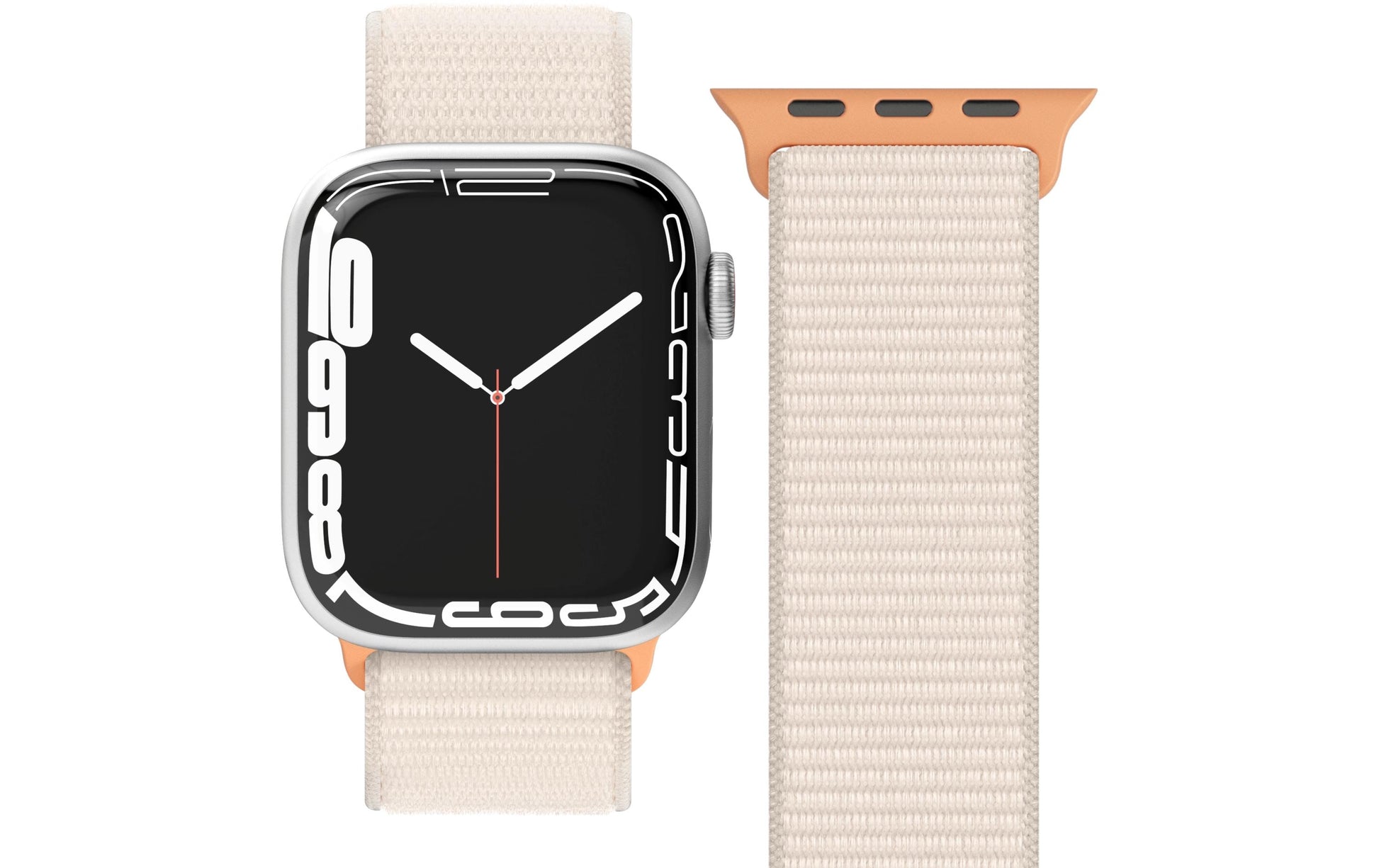 Vonmählen Fitness Loop 2 – Armband – für Apple Watch (diverse Grössen), Creme, Nylon