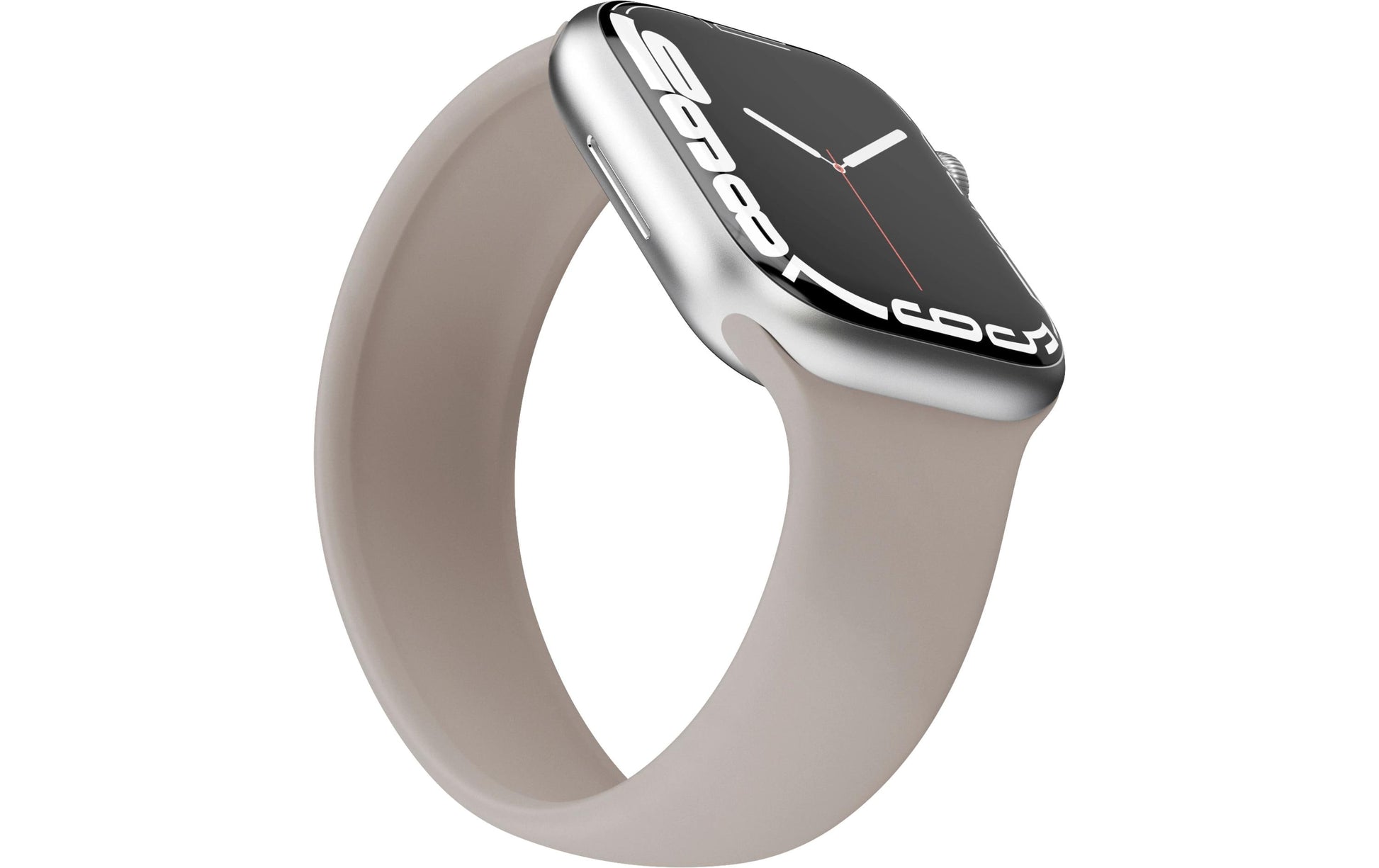 Vonmählen Solo Loop 1 – Armband – für Apple Watch 38 mm, 40 mm, 41 mm, Creme, L, Silikon