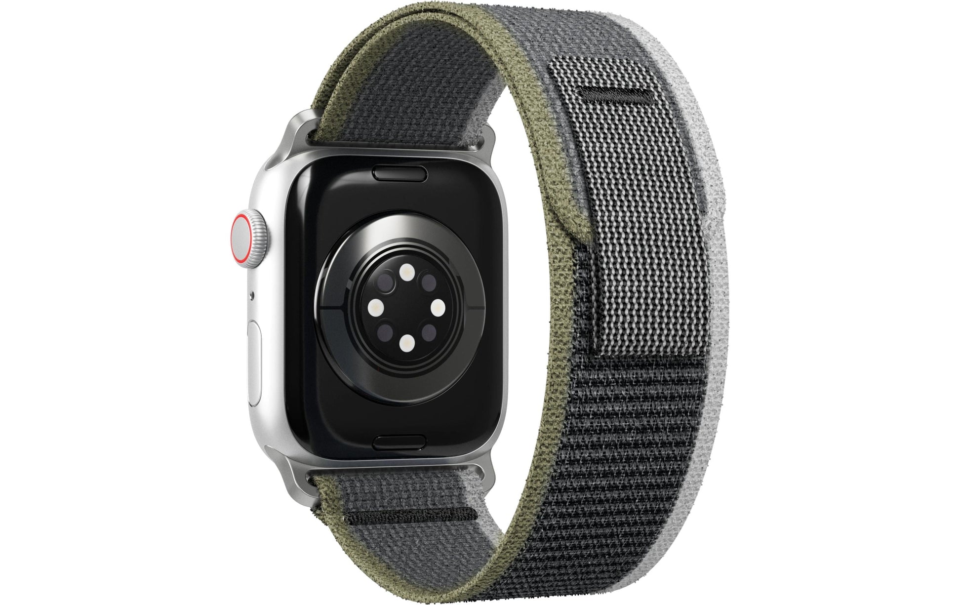 Vonmählen Trekking Case 1 – Armband – für Apple Watch 38 mm, 40 mm, 41 mm, Grün/Grau, Nylon