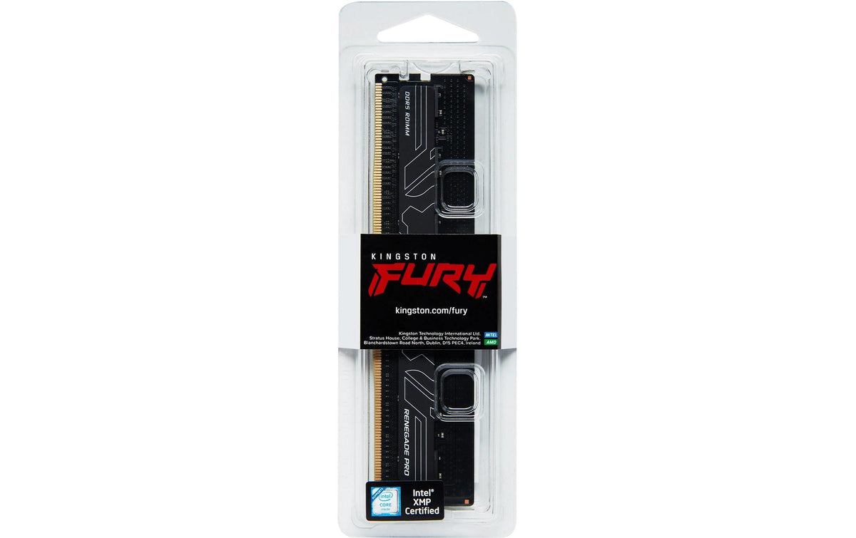 Kingston Technology Kingston FURY Renegade Pro EXPO – DDR5 DIMM 32 GB 6400 MT/s, ECC Registered, CL32, 288-polig, Schwarz