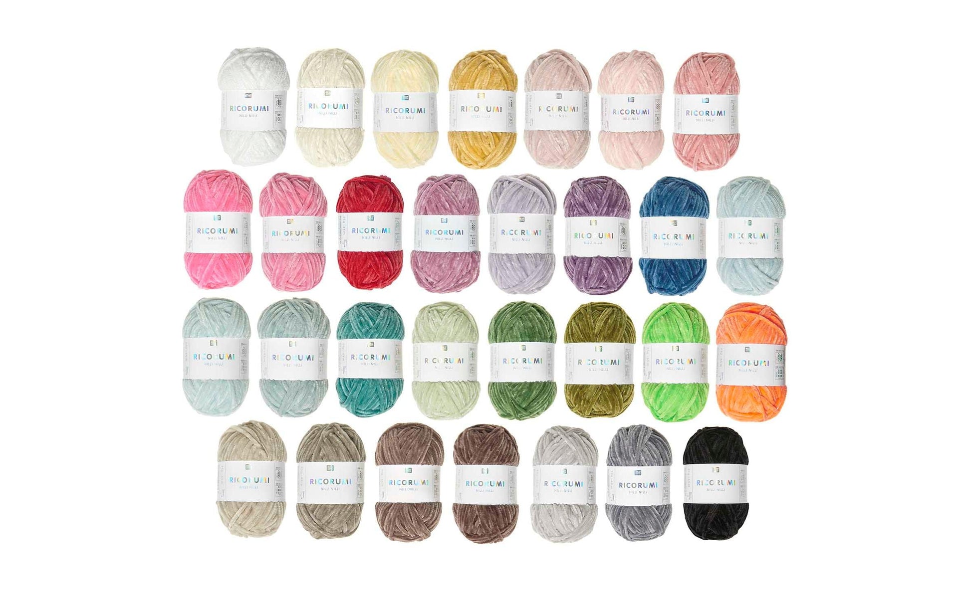 Rico Design Ricorumi-Set – Polyester, 65 m, mehrfarbig, 30 Stück