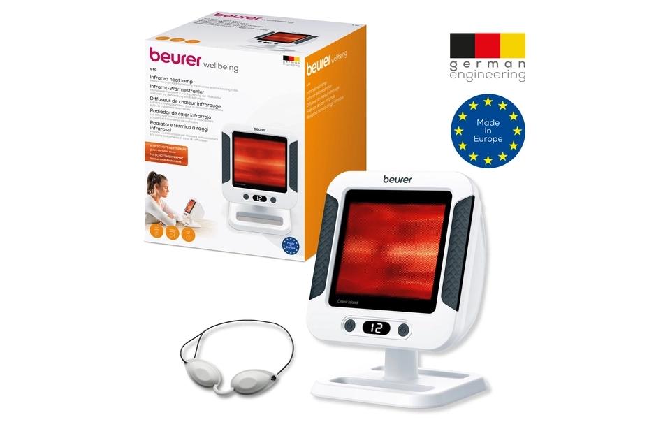 Beurer Infrarotlampe IL60 – 300 W, Timer – 28,8 × 22,5 × 19,5 cm