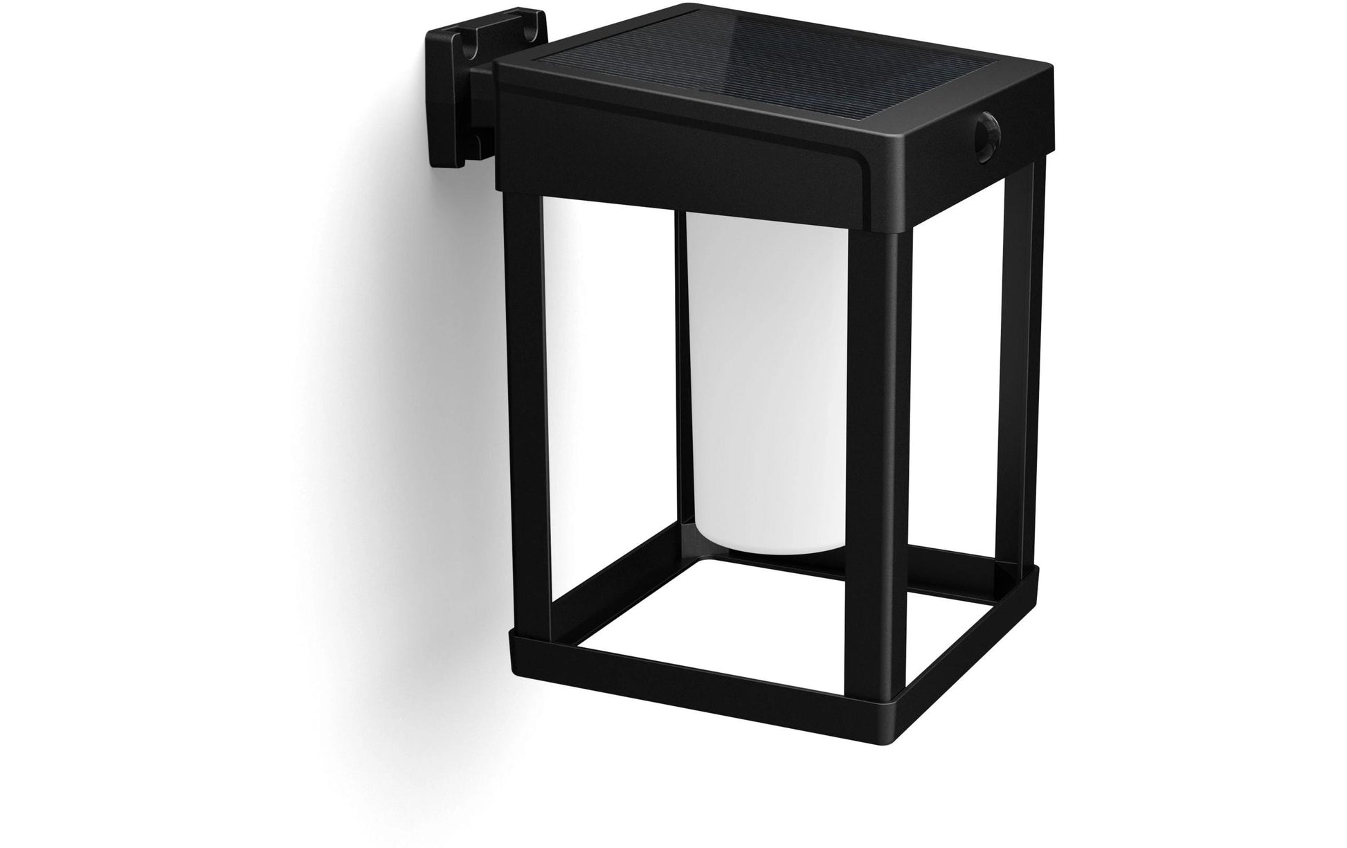 Philips by Signify Philips Aussenwandleuchte – 3000 K, IP44, Solarbetrieb, Bewegungsmelder, Dämmerungssensor, Schwarz, Kunststoff