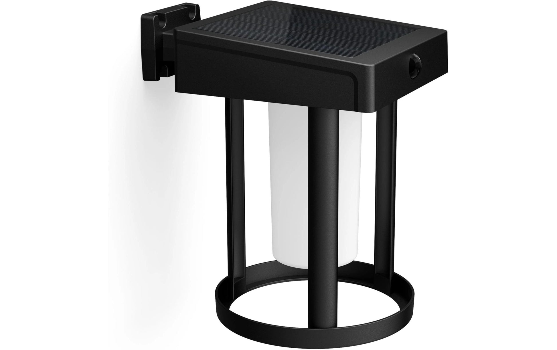 Philips by Signify Philips Aussenwandleuchte – IP44 – Solarbetrieb – Dämmerungs- und Bewegungsmelder – Schwarz – Kunststoff