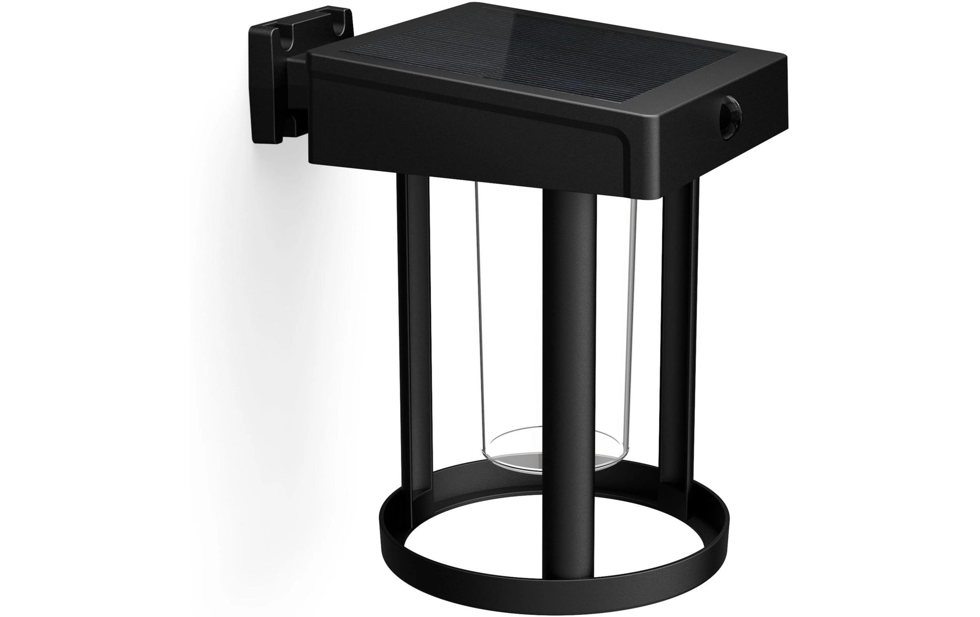 Philips by Signify Philips Aussenwandleuchte – IP44, Solar betrieben, mit Dämmerungs- und Bewegungsmelder, Schwarz, Kunststoff