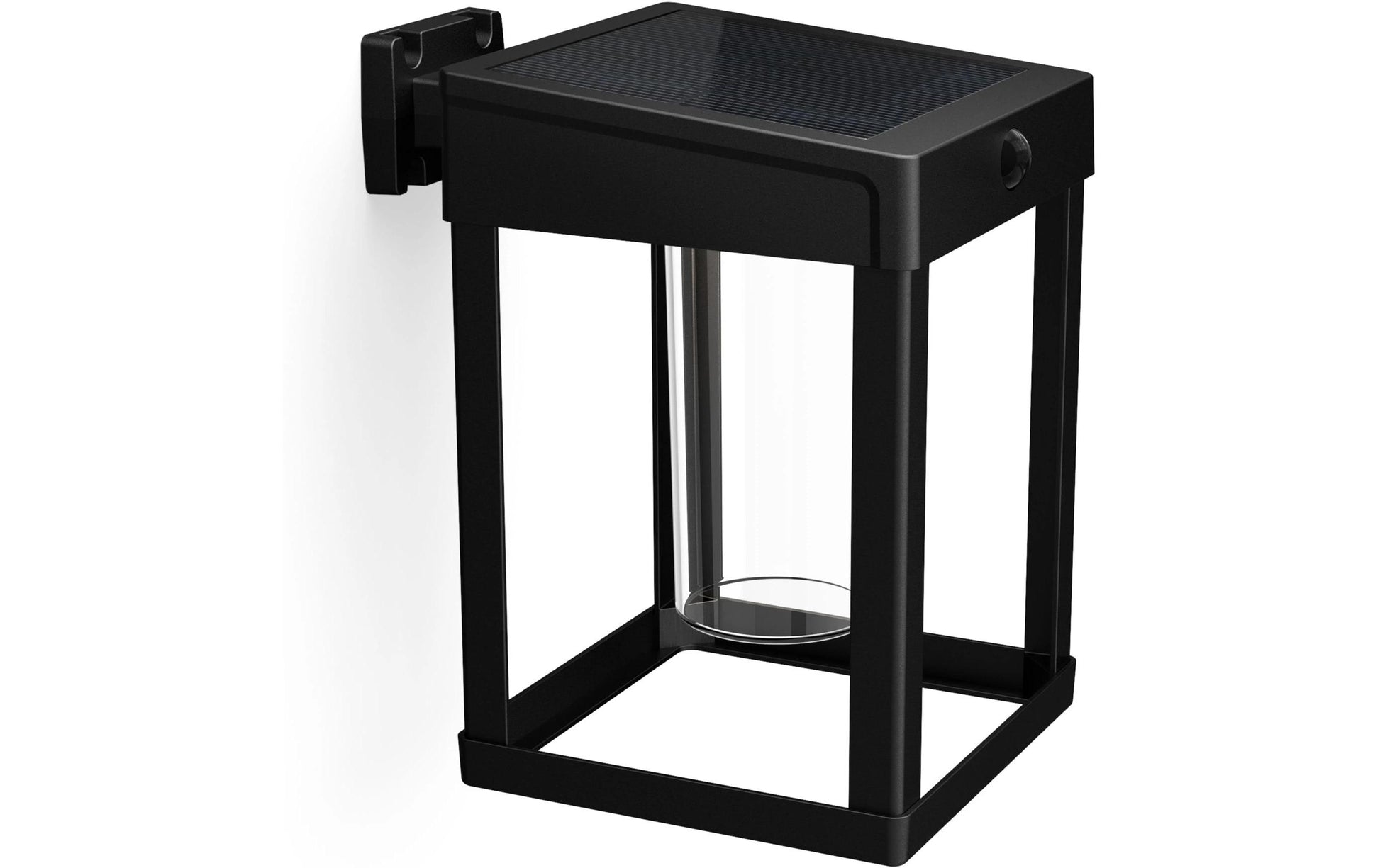 Philips by Signify Philips Aussenwandleuchte – Warmweiss, 3000 K, IP44, Solarbetrieb, mit Bewegungsmelder, Schwarz, Kunststoff
