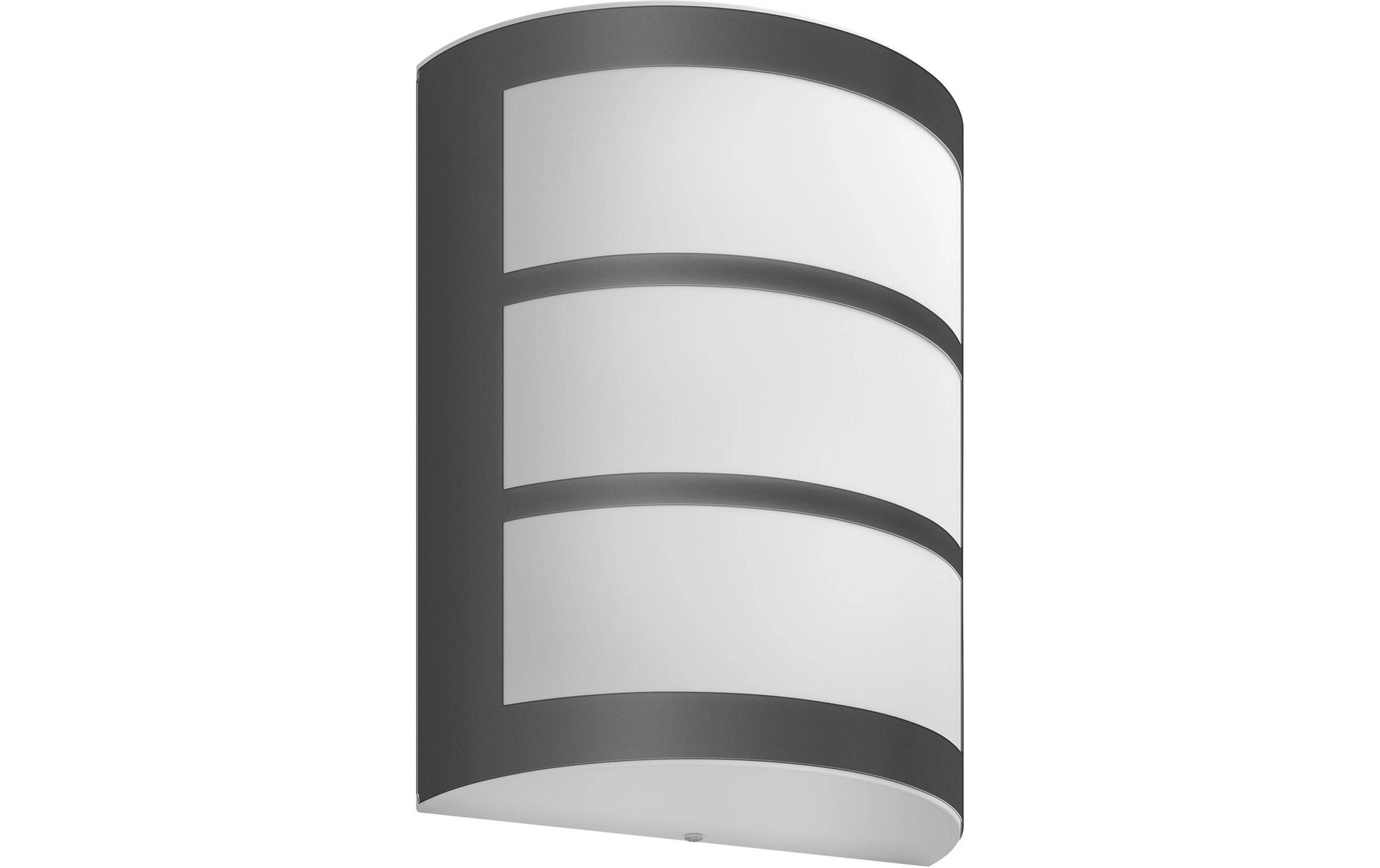 Philips by Signify Philips Aussenwandleuchte – 800 lm, 3,8 W – Warmweiss, 2700 K – IP44 – Netzbetrieb – Anthrazit, Edelstahl