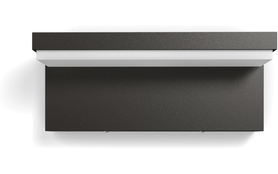 Philips by Signify Philips Aussenwandleuchte – 2700 K – IP44 – Netzbetrieb – mit Bewegungsmelder – Anthrazit – Aluminium