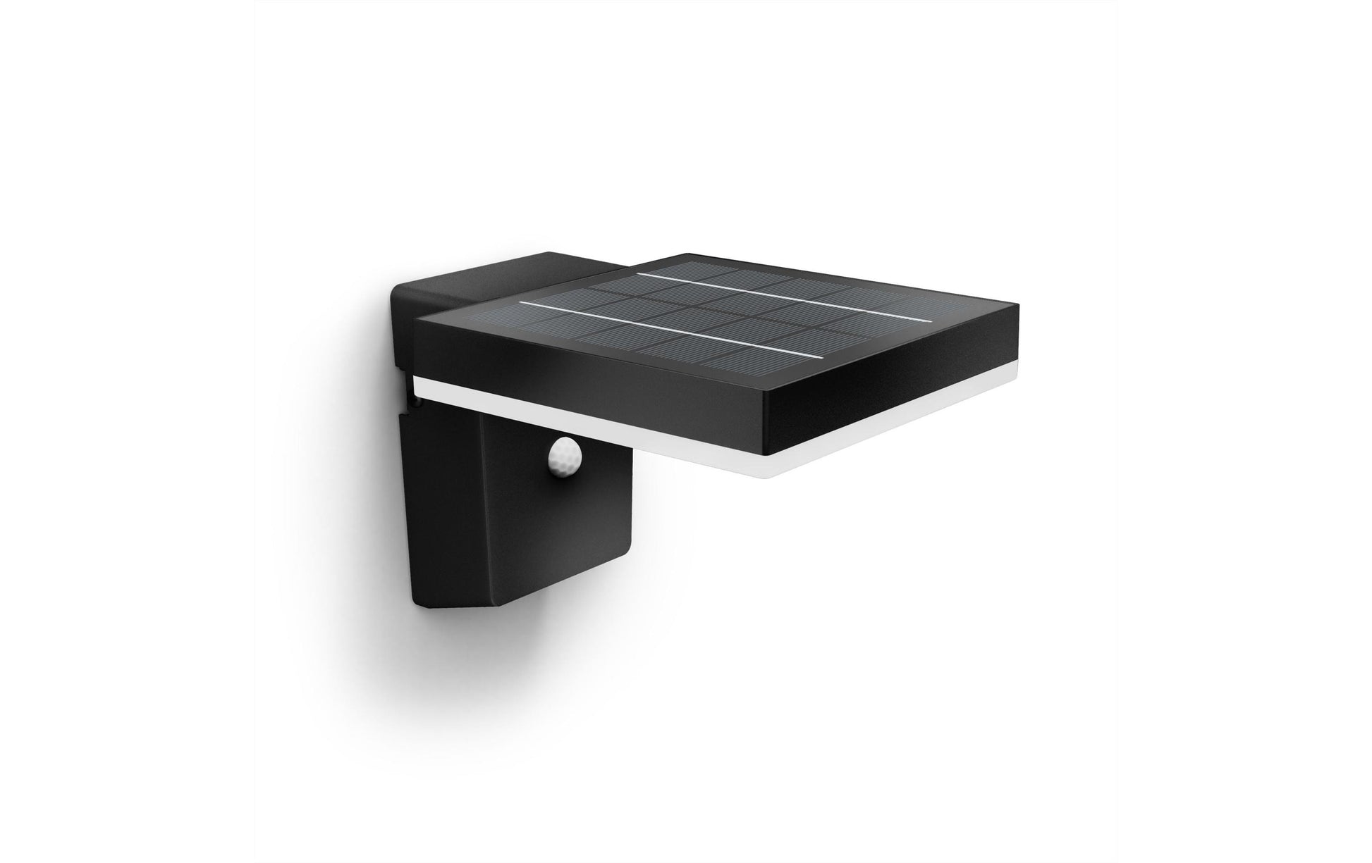 Philips by Signify Philips Aussenwandleuchte – 2700 K – IP44 – Solarbetrieb – mit Bewegungsmelder – Schwarz – Kunststoff