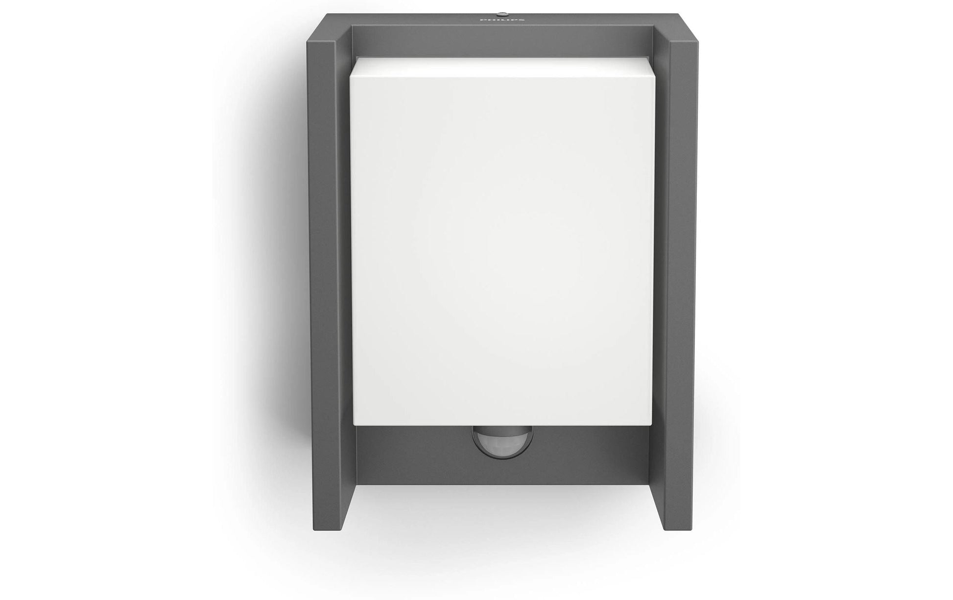 Philips by Signify Philips Aussenwandleuchte – 800 lm, 3,8 W – Warmweiss, 2700 K – IP44 – Netzbetrieb – Anthrazit – Aluminium