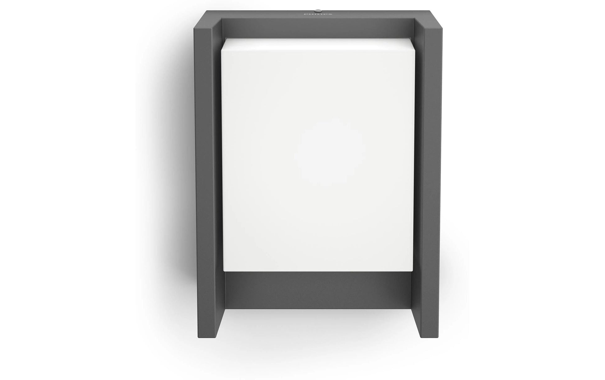 Philips by Signify Philips Aussenwandleuchte – 800 lm, 3,8 W – Warmweiss, 3000 K – IP44 – Netzbetrieb – Anthrazit – Aluminium