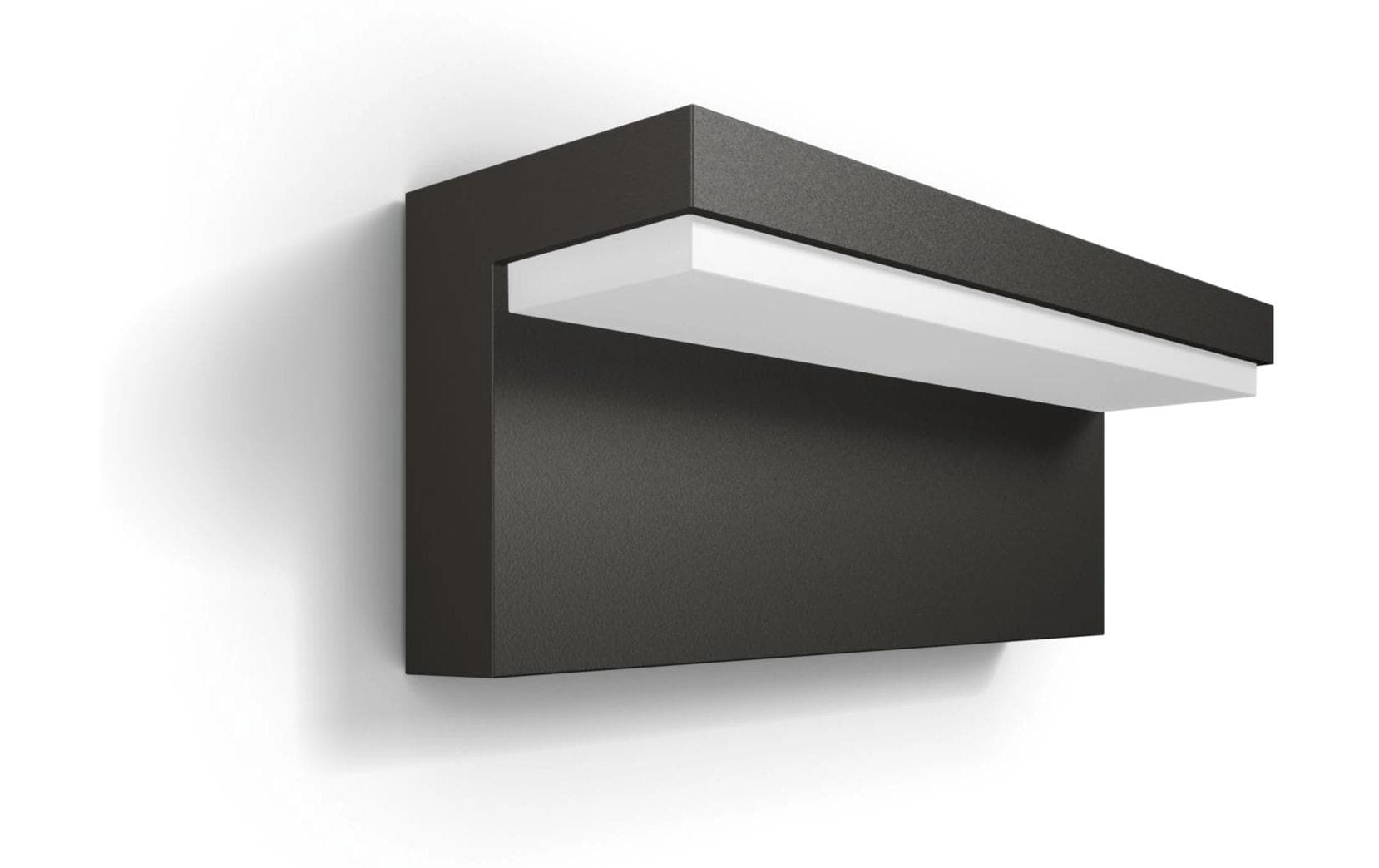 Philips by Signify Philips Aussenwandleuchte – 4000 K – IP44 – Netzbetrieb – mit Bewegungsmelder – Anthrazit – Aluminium