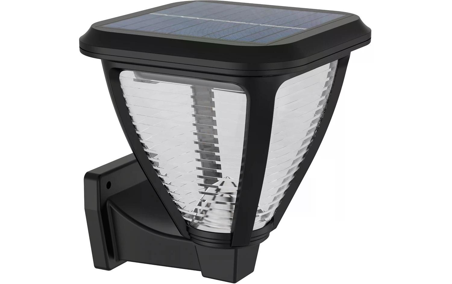 Philips by Signify Philips Aussenwandleuchte – Warmweiss, 2700 K – IP44 – Solarbetrieb – Dämmerungssensor – Schwarz, Kunststoff
