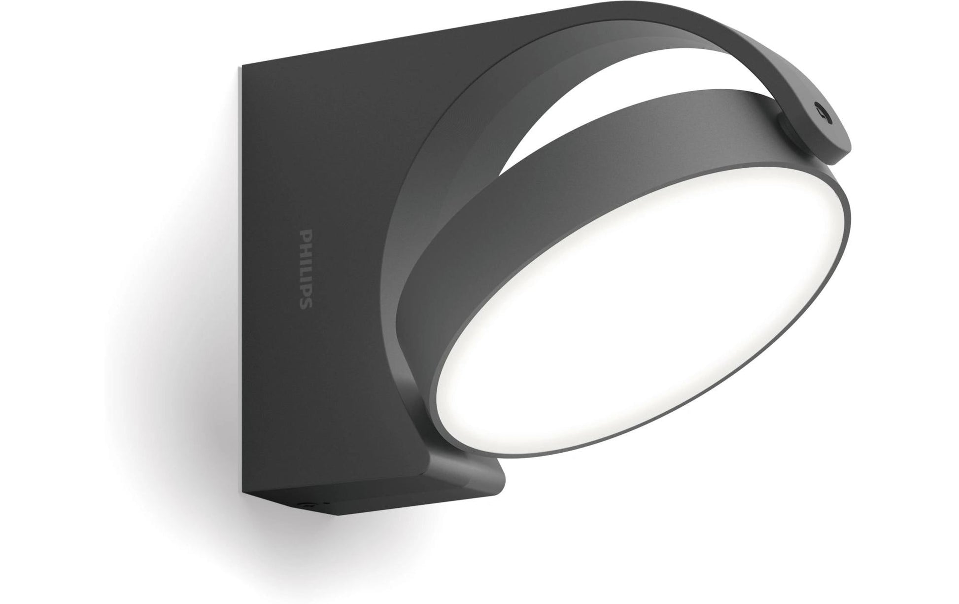 Philips by Signify Philips Aussenwandleuchte – 630 lm, 7 W – Warmweiss, 2700 K – IP44 – Netzbetrieb – Anthrazit, Aluminium