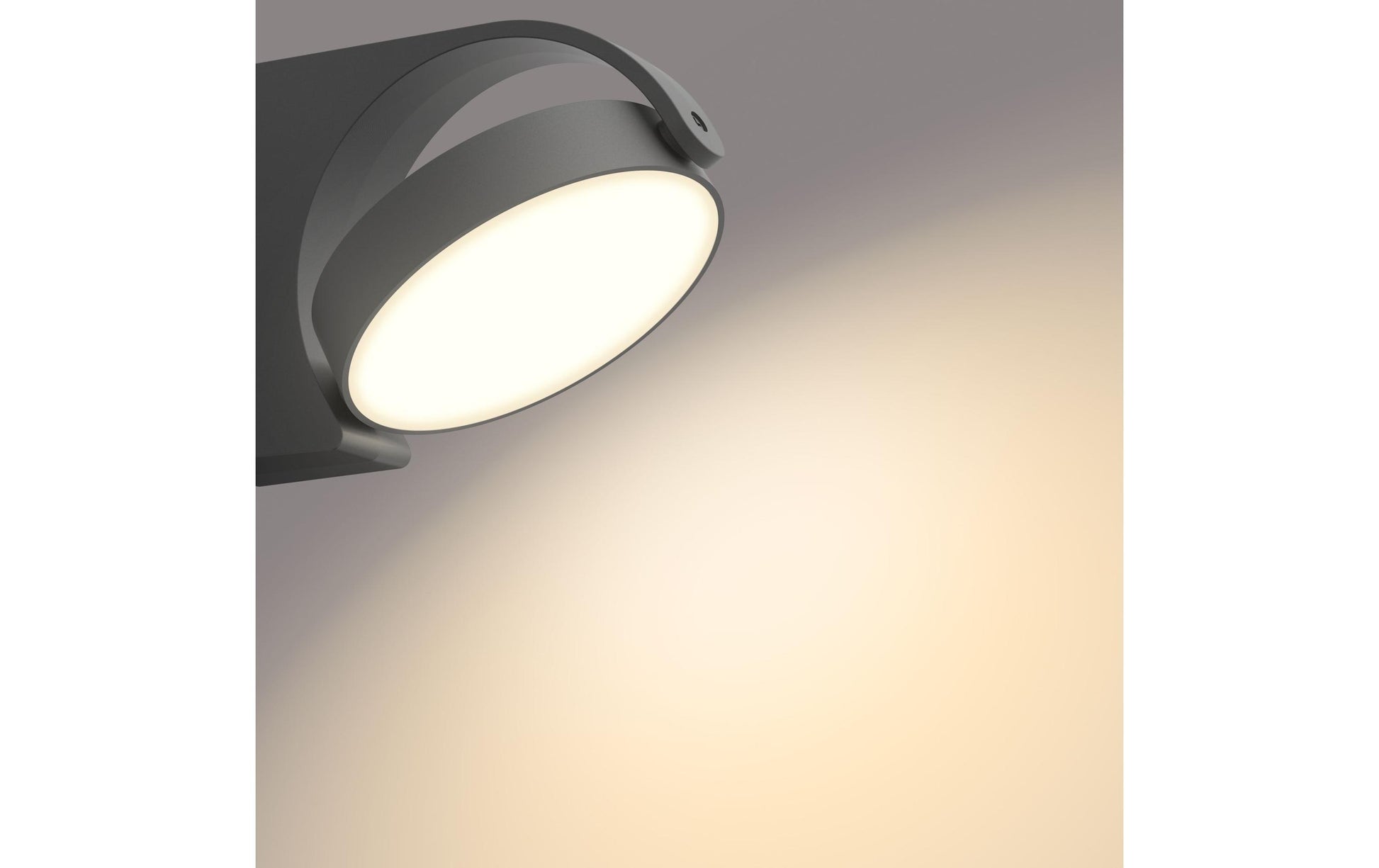Philips by Signify Philips Aussenwandleuchte – 630 lm, 7 W – Warmweiss, 2700 K – IP44 – Netzbetrieb – Anthrazit, Aluminium