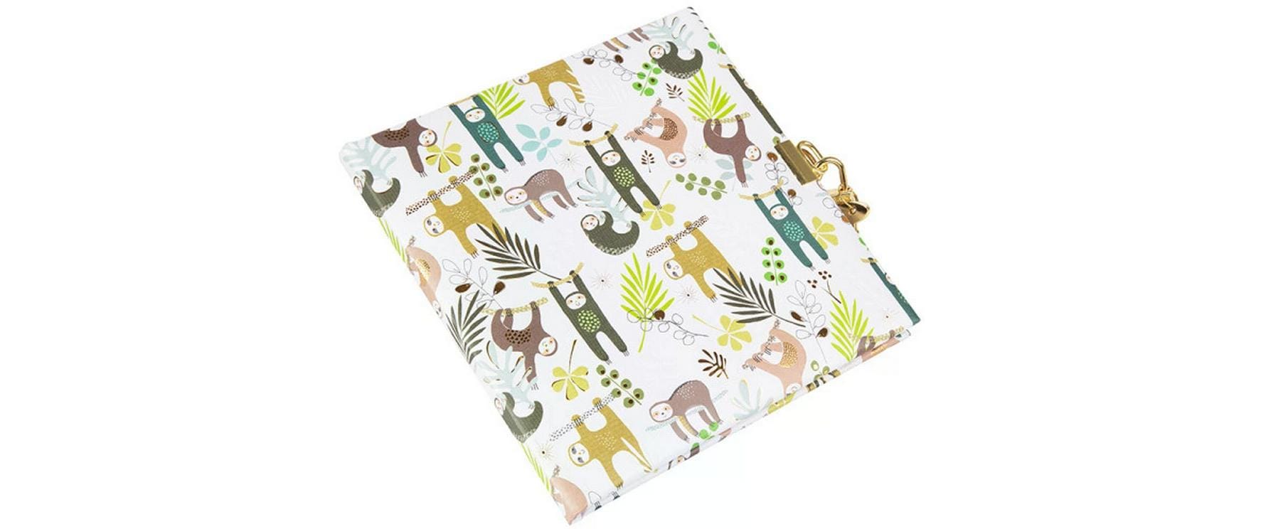 Goldbuch Tagebuch Faultier – 96 Seiten – 165 × 165 mm, mehrfarbig