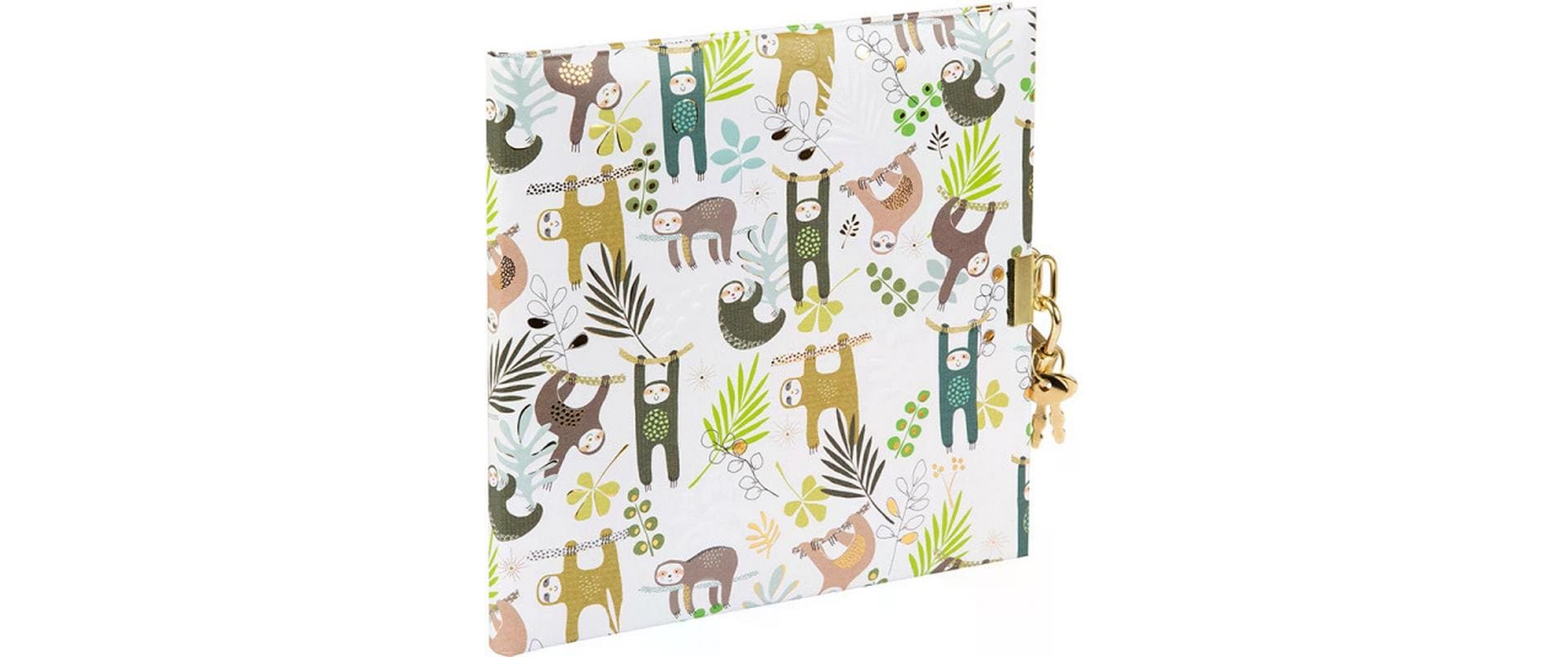 Goldbuch Tagebuch Faultier – 96 Seiten – 165 × 165 mm, mehrfarbig