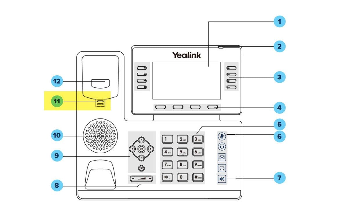 Yealink WMC-T5x – Zubehör für Yealink T5x/MP5x, schwarz