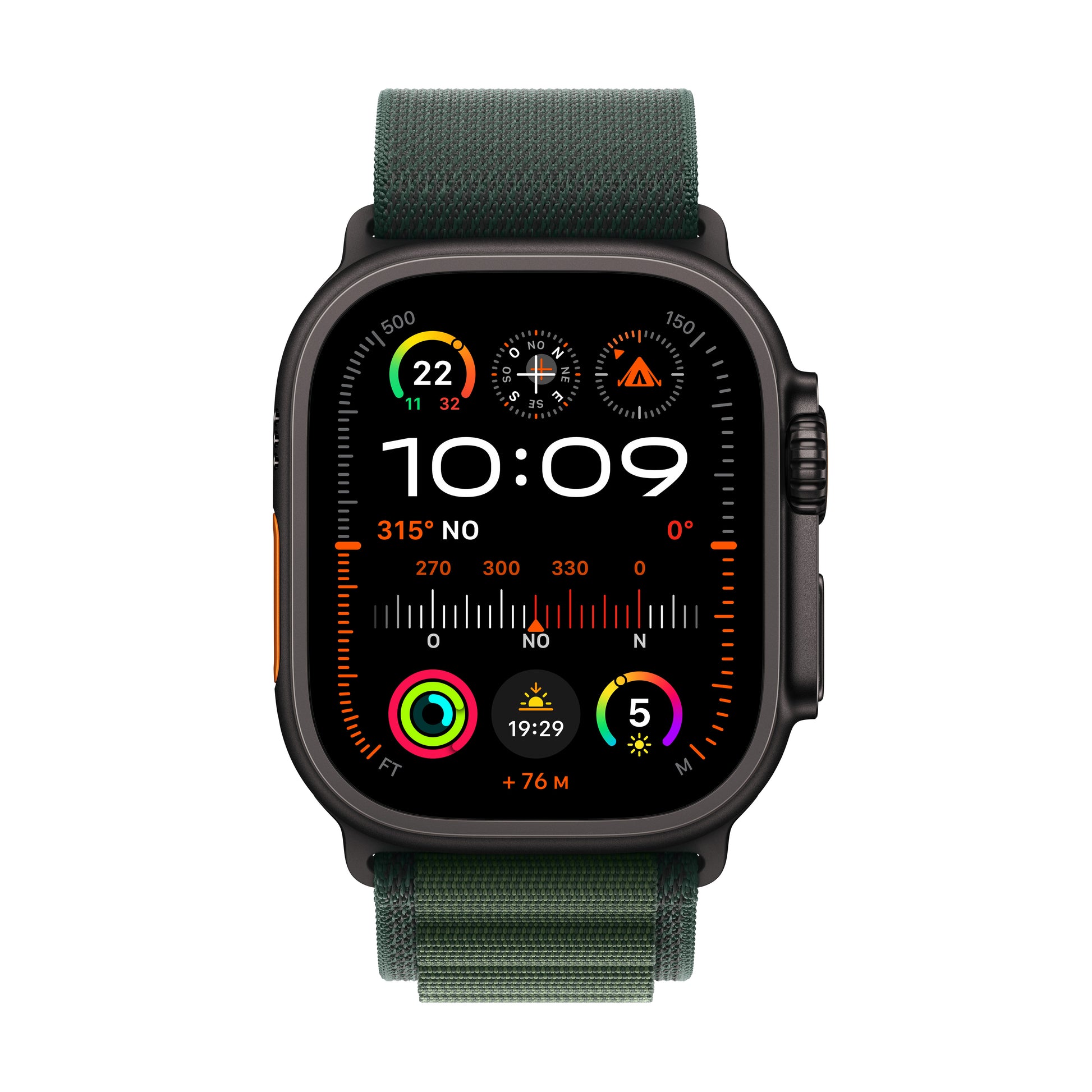 Apple Watch Ultra 2 (2024) – GPS-Smartwatch – 49 mm, Saphirglas, 100 m, Schwarz Titan