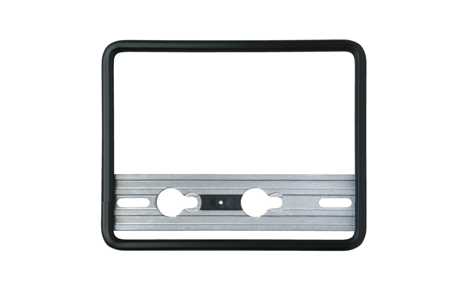 Quick-fix Nummernrahmen Motorrad – Wechselsystem, Fixsystem – für Motorrad – 18 × 14 cm – Schwarz