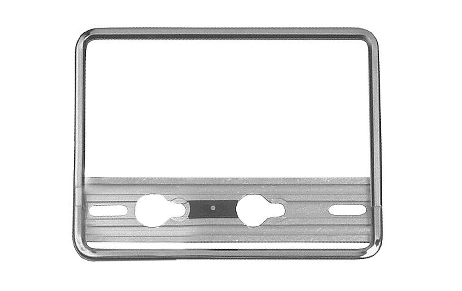 Quick-fix Nummernrahmen – für Motorrad – Aluminium, Silber – 18 × 14 cm