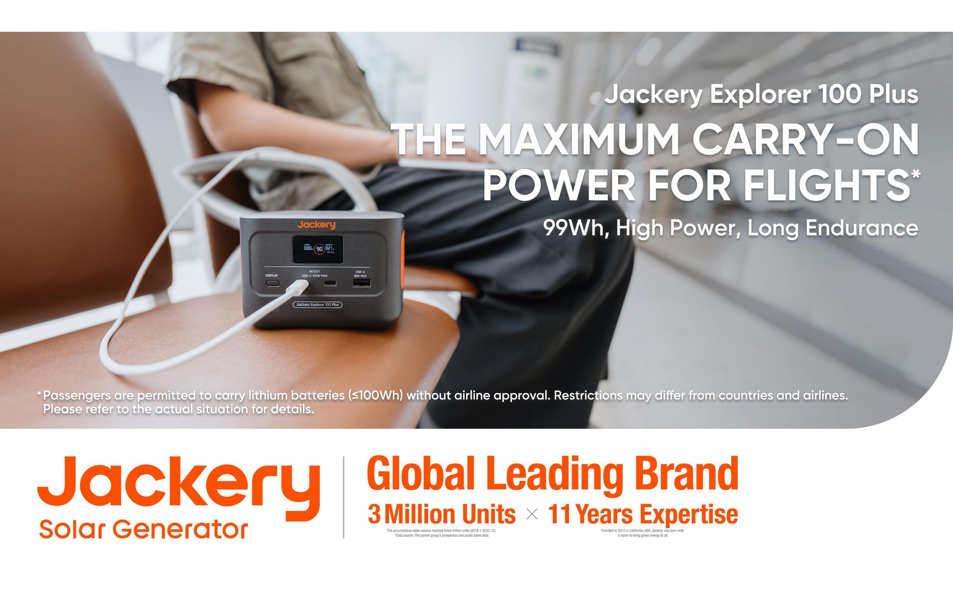 Jackery Explorer 100 Plus – Powerstation – 99 Wh, Li-Ion