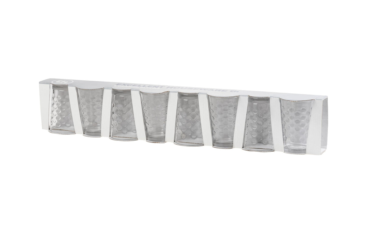 Furber Trinkgläser – 8er Set, 200 ml, Ø 6,5 cm, H 10,0 cm, Glas, Transparent