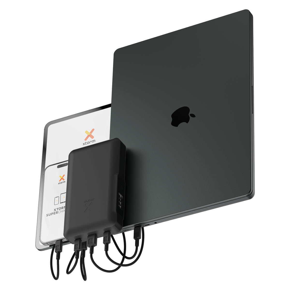 Xtorm NextGen6 Powerbank 45'000 mAh – 70 W PD, 2× USB-C, 1× USB-A, schwarz