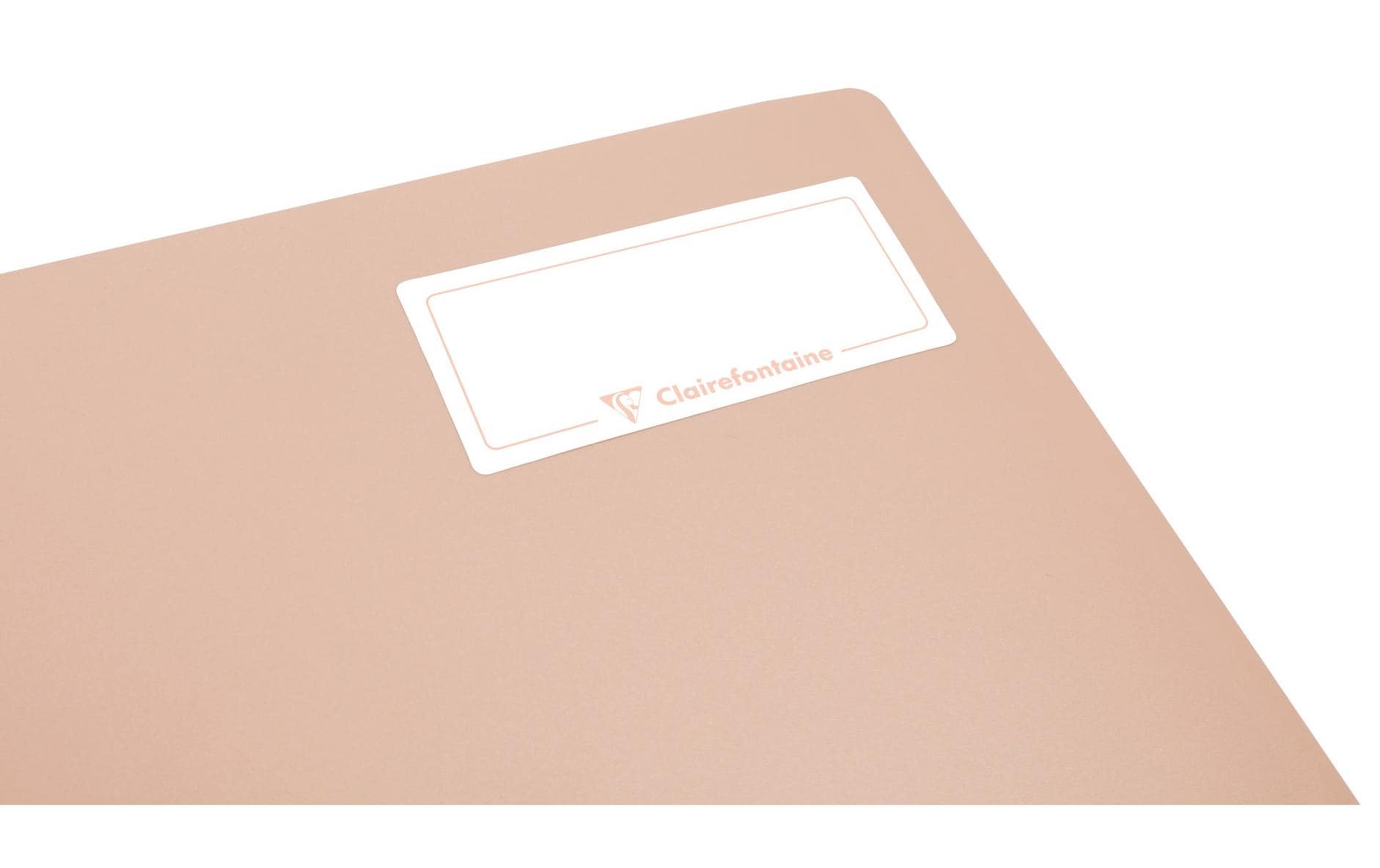 Clairefontaine Collegeblock – A5 – Liniert – 160 Seiten – 90 g/m² – Doppelspirale, 2 Taschen, Eisblau – PEFC