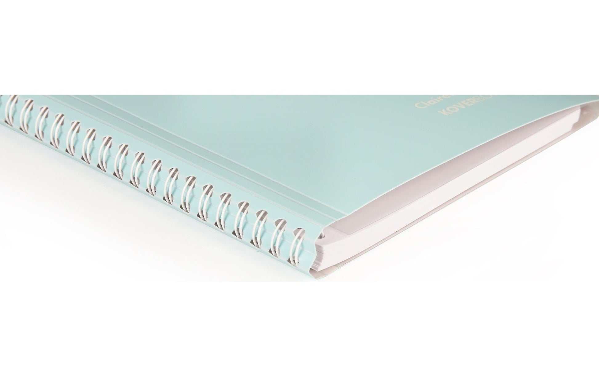 Clairefontaine Collegeblock – A5 – 90 g/m² – Doppelspirale, 2 Taschen, abgerundete Kanten, Rosa, PEFC