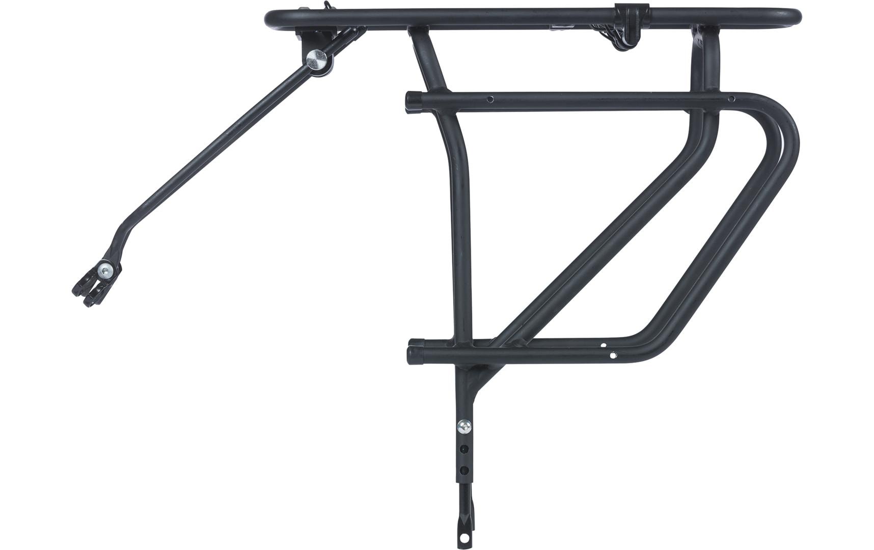 Basil MIK SIDE Gepäckträger – mit Reflektorhalter – für 26"–29" Räder – bis 27 kg – schwarz matt, Aluminium
