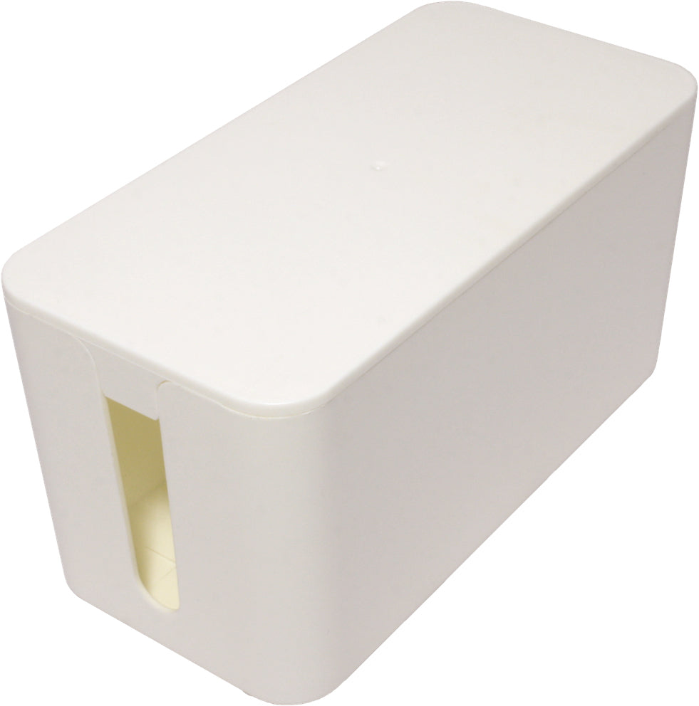 VALUE Kabelbox – weiss, B 235 × H 120 × T 115 mm