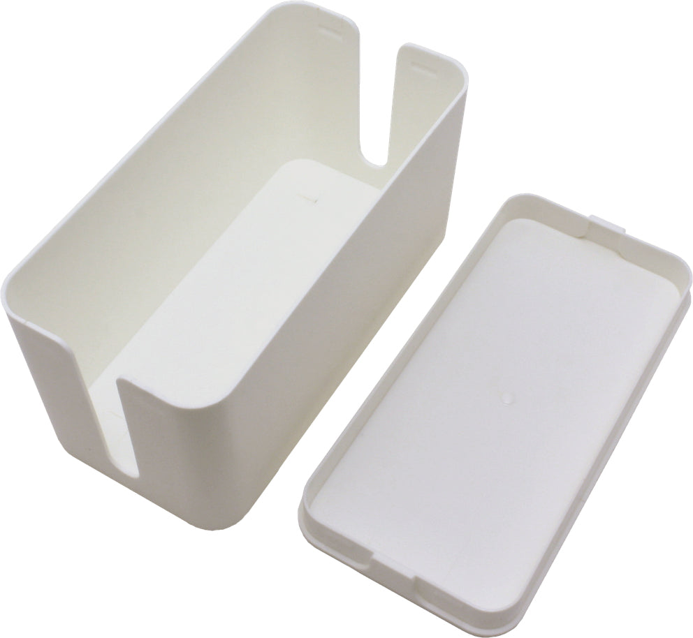 VALUE Kabelbox – weiss, B 235 × H 120 × T 115 mm