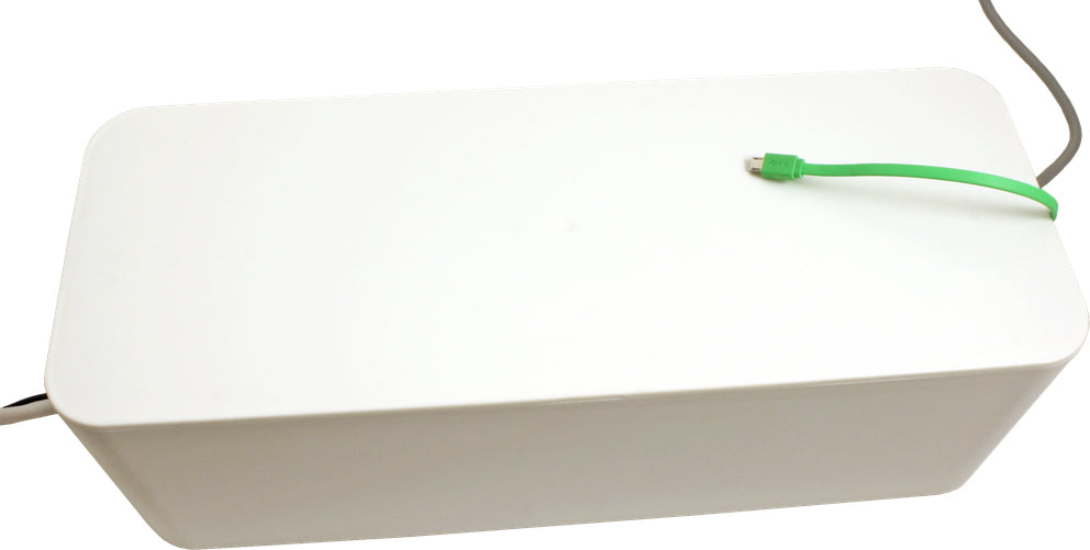 VALUE 781720 Kabelbox – weiss, Kunststoff, B 407 × H 133.5 × T 157 mm