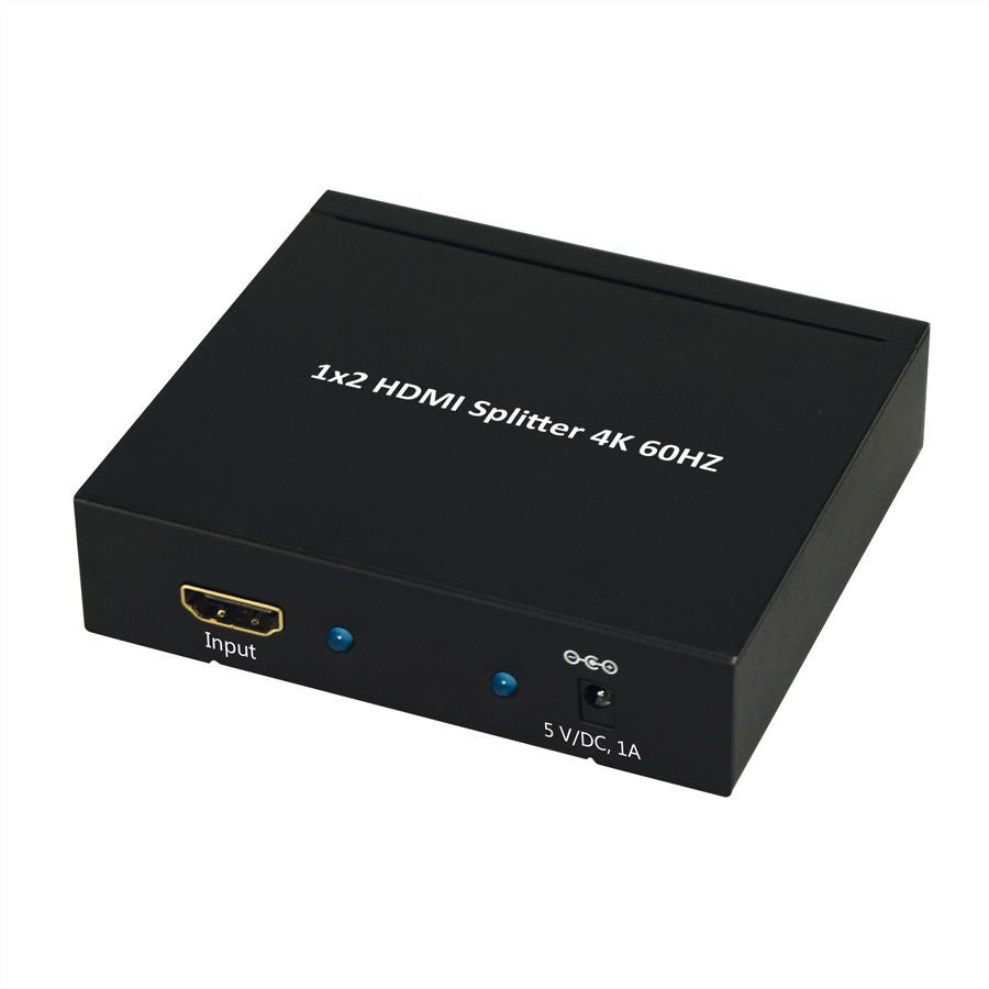 VALUE 14.99.3582 – HDMI Splitter, 1× HDMI Eingang / 2× HDMI Ausgang, 4K, Schwarz