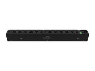 HPE P9Q43A – Rack-PDU Basic, einphasig, 6× IEC C19, 32 A, 1U horizontal/vertikal, 10,0 kW