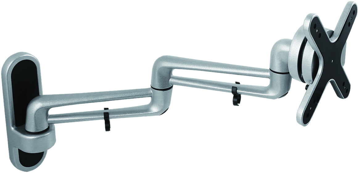 VALUE Monitor-Wandhalterung – 1 Monitor – bis 27" – VESA 75×75/100×100 mm – bis 15 kg pro Monitor – 5 Gelenke