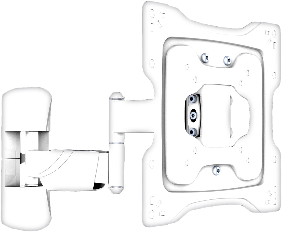 VALUE Wandhalterung – Vollbeweglich – 23–42" – VESA 75×75–200×200 – bis 25 kg, für Monitore – Weiss