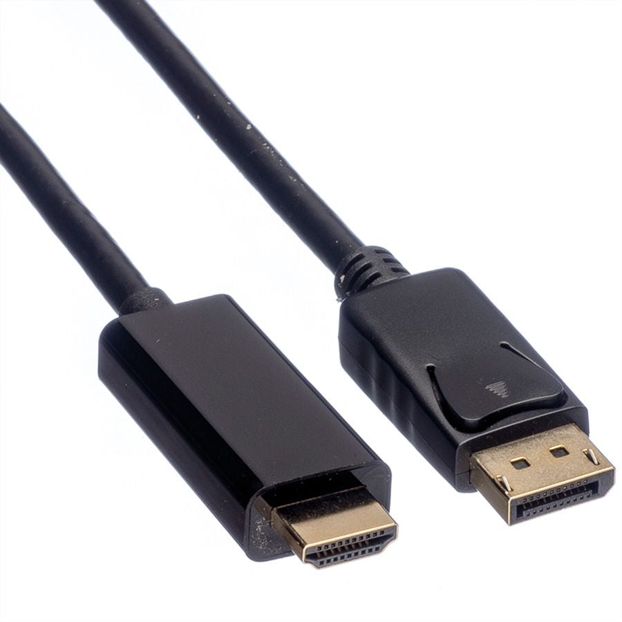 ROLINE DisplayPort auf HDMI Kabel DP 1.2 4K 60 Hz – 1 m